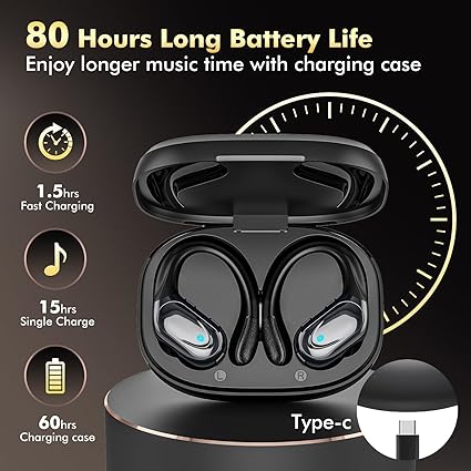 HAOYUYAN Wireless Earbuds, Sports Bluetooth Headphones