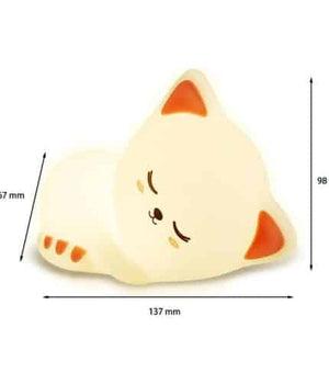 Lovely Cat USB Rechargeable Silicone LED Night Light