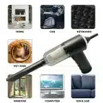 3 in 1 Portable Mini Vacuum Cleaner – Duster, Blower & Air Pump