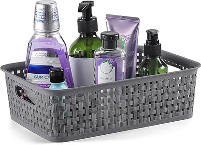 NETANY Plastic Storage Baskets