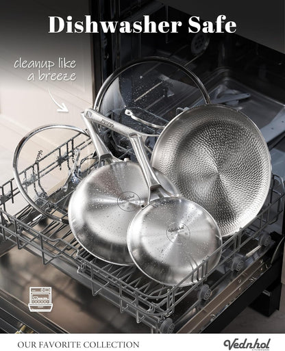 Pure Titanium Hammered Pro frying pan
