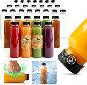 Kaderron 12oz Plastic Juice Bottles