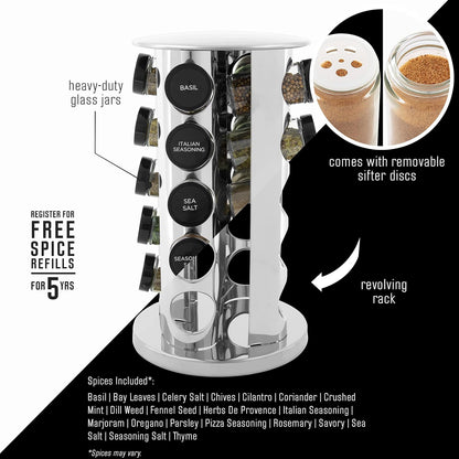 Kamenstein 20 Jar Revolving Countertop Spice
