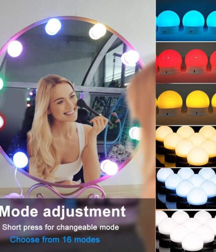 RGB Vanity Lights – USB Powered LED Makeup Mirror Lighting Kit
